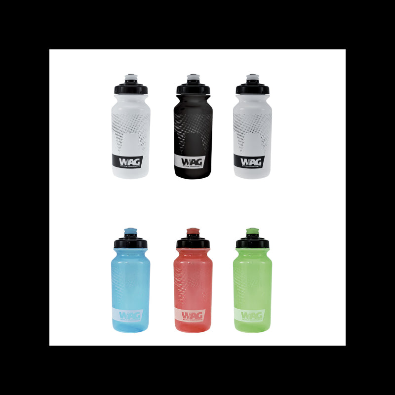 Bidon 500ml negro transparente wag