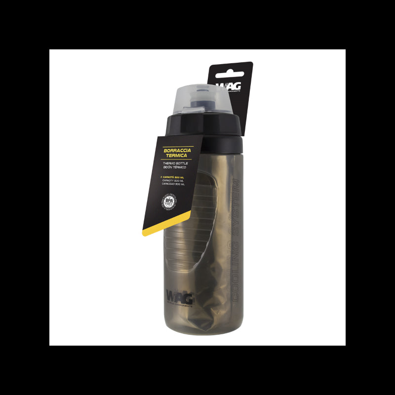 Bidon termico 500ml negro wag