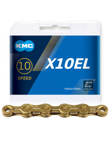 Cadena kmc x10 el oro 114p 10v