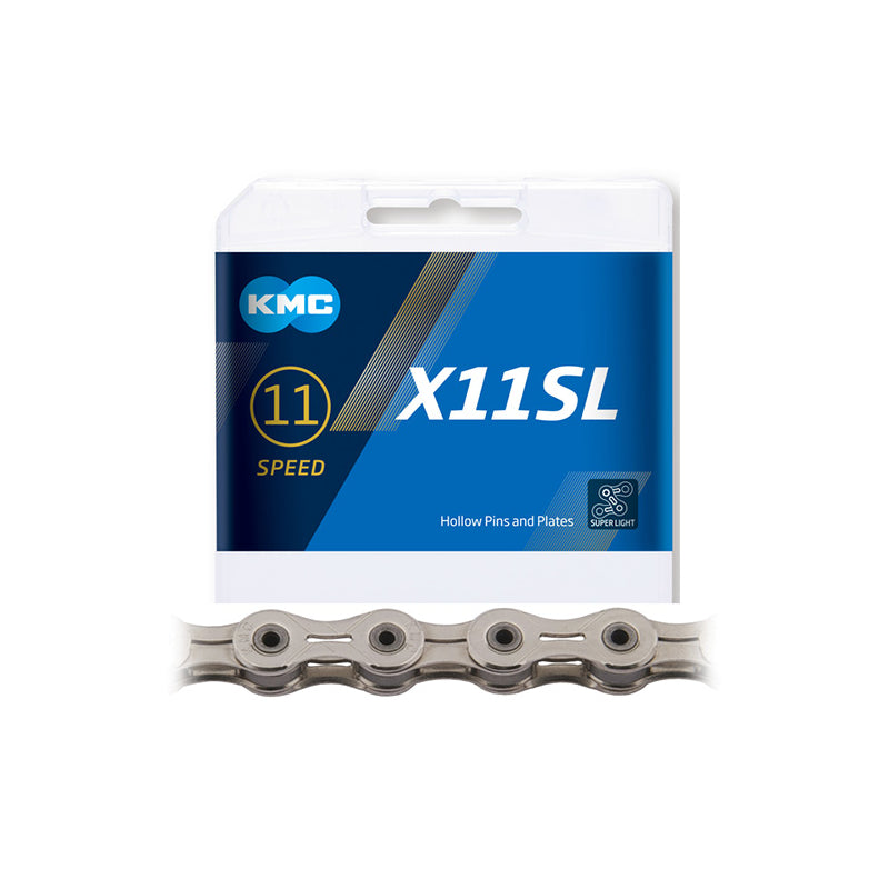 Cadena kmc x11 sl plata 118 11v