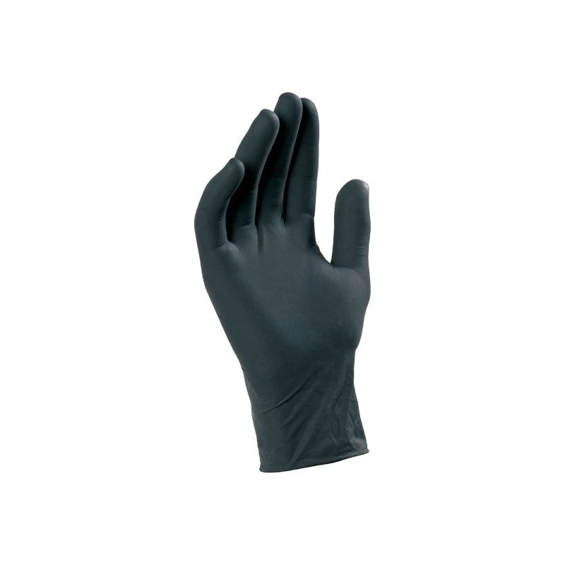 Caja 100 guantes largos nitrilo t-l negro wag ambidiestros