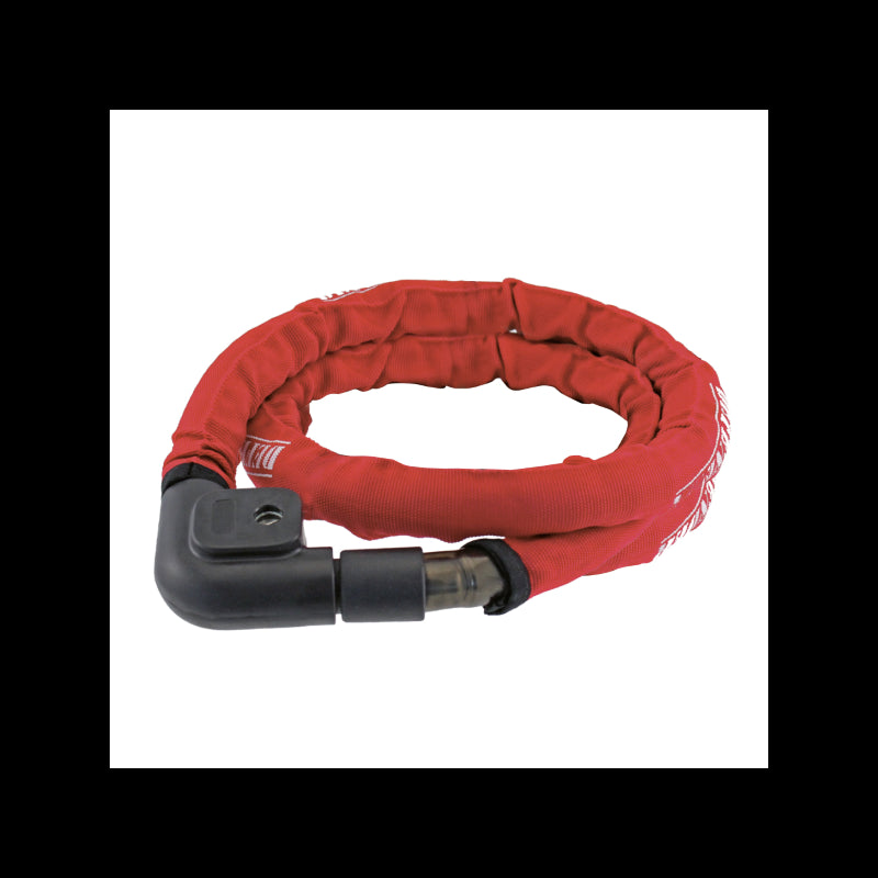 Candado cable reforzado pitone ø 22 negro/rojo wag