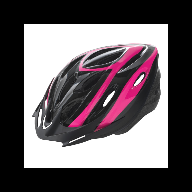 Casco rider out-mould negro/rosa t.m wag