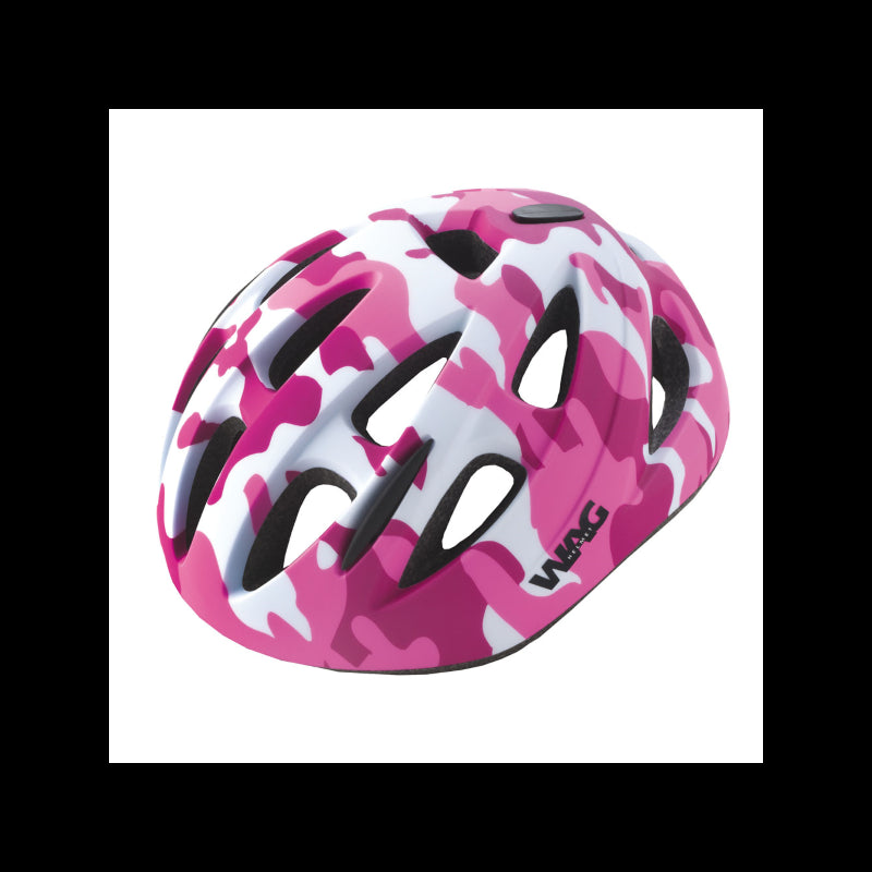 Casco sky infantil camuflaje rosa mate t.s wag