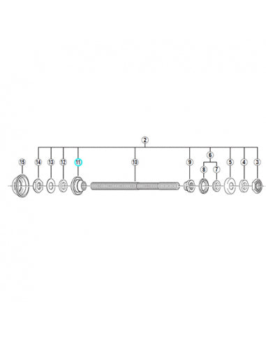 Cono buje tras. izdo. fh-m525/m510