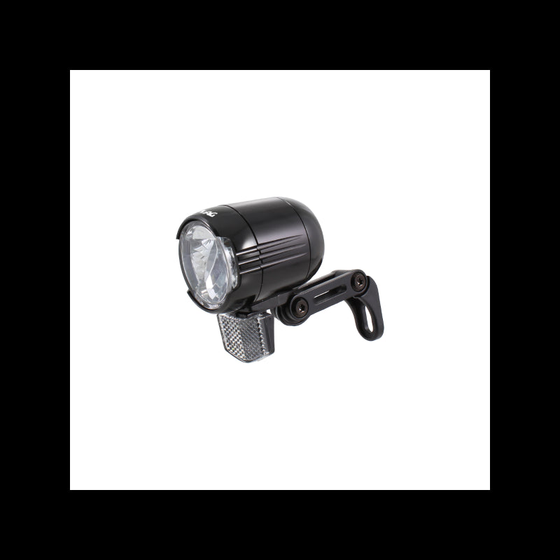 Faro delantero horquilla metal round negro wag