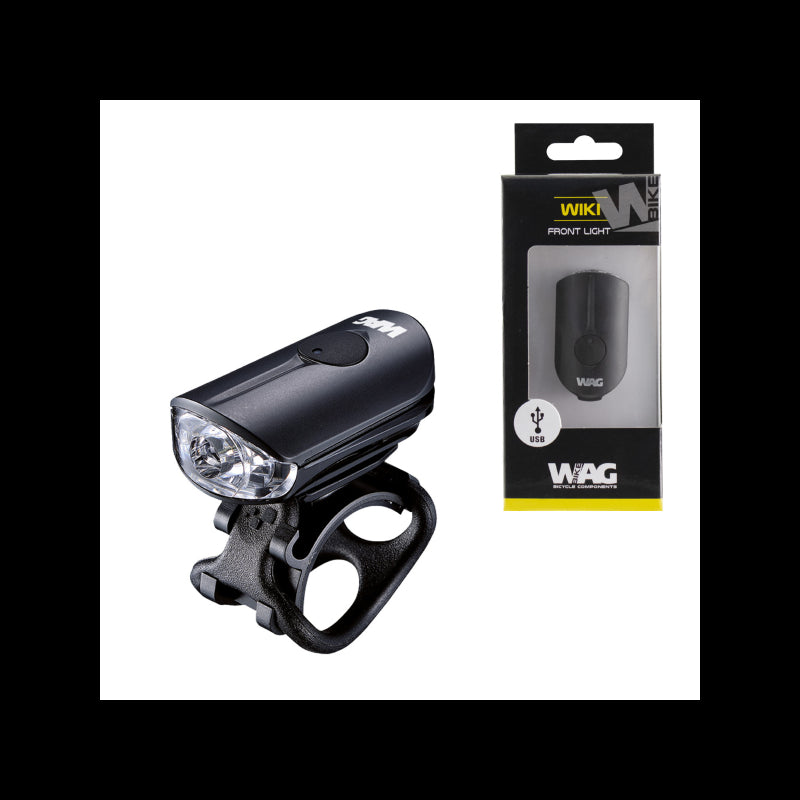 Faro delantero wiki, led blanca, usb negro wag