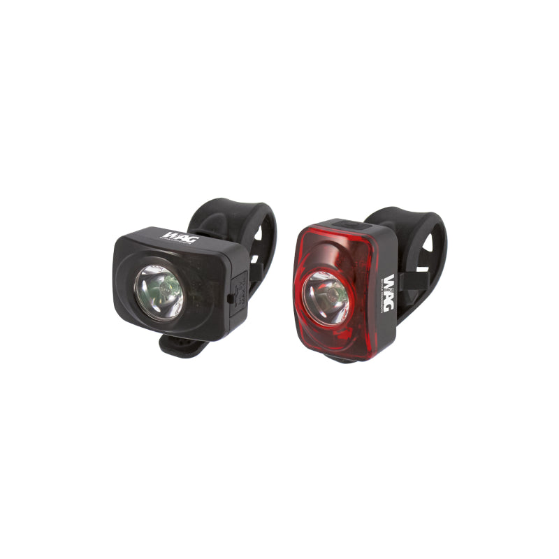 Kit faro delantero+trasero city 1w, usb wag